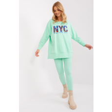 FiatalDivat Atlétaruha szett NYC model 83032 menthol felirattal