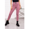 FiatalDivat Bordás anyagból készült leggings magas üléssel, 9440-es régi rózsaszín modellel