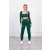 FiatalDivat Crop-top tréningruha szett kivágásokkal 9344-es modell sötétzöld