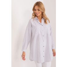 FiatalDivat Csíkos ing gombokkal, 12270-es modell fehér+szürke