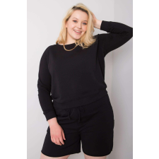 FiatalDivat Fekete oversize, kapucni nélküli Donna pulóver női pulóver, kardigán