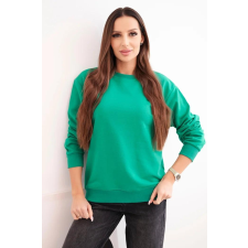 FiatalDivat Kapucni nélküli pamut pulóver HIT03 világoszöld női pulóver, kardigán