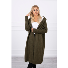 FiatalDivat Kardigán szvetter kapucnival és denevér ujjakkal modell 2020-14 khaki szín női pulóver, kardigán