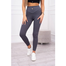 FiatalDivat Leggings bordázott anyagból 9429 grafit női nadrág