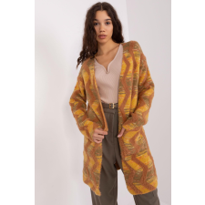 FiatalDivat Mintás kardigán pulóver rövid szálú, 70134 mustársárga modell női pulóver, kardigán