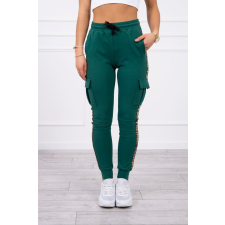 FiatalDivat Nadrág Cargo Fashion sötét zöld női nadrág