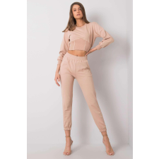 FiatalDivat Odille bézs crop-top tréningruha szett női edzőruha