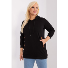 FiatalDivat Oversize kapucnis pulóver modell 22196 fekete