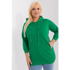 FiatalDivat Oversize kapucnis pulóver modell 22196 zöld