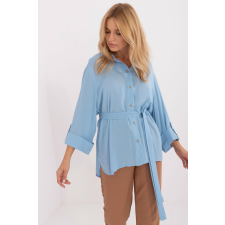 FiatalDivat Övvel megkötött ingblúz, 69879-es modell, világoskék blúz
