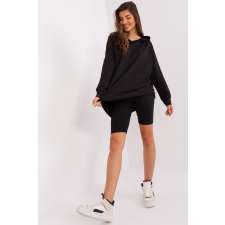 FiatalDivat Pulóver és rövid leggings készlet 82970 fekete női pulóver, kardigán