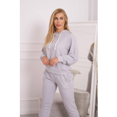 FiatalDivat Tréningruha kapucnis modell 9361 szürke