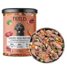 FIDELIS Fidelis főtt menü marha, édesburgonya, alma és brokkoli 400g kutyaeledel