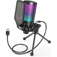 FIFINE AmpliGame A6V RGB Mikrofon - Fekete (FA6VB) mikrofon