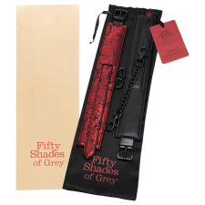 Fifty Shades of Grey A szürke ötven árnyalata - boka bilincsek (fekete-vörös) bilincs, kötöző