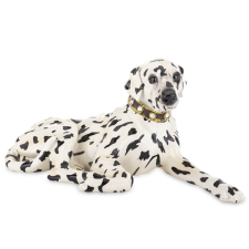  Figura Dalmata Műanyag Fekete, Fehér 14x31x15cm játékfigura