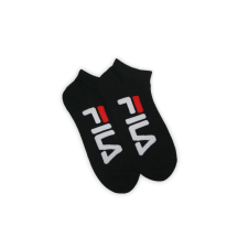 Fila Fila unisex feliratos titokzokni - 2 pár/csomag - pamut titokzokni - fekete - 35-38 női zokni