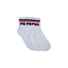 Fila Fila unisex pamut zokni - rövid állású zokni - bordázott szár - 3 pár - fehér - 43-46