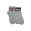 Fila Fila unisex pamut zokni - rövid állású zokni - bordázott szár - 3 pár - szürke - 39-42