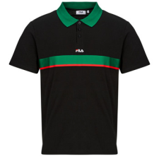 Fila Rövid ujjú galléros pólók SAGANO RELAXED TAPED POLO SHIRT Fekete EU XL férfi póló