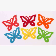 Filcfigura - Áttört lepke (5db/cs, átm. kb.: 6cm) filc