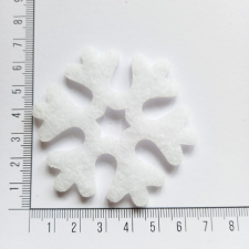  Filcfigura - Hópihe, habosított 6,5cm dekorációs kellék