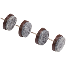 Filckorong szeggel átmérő 28 mm 16 darab fekete bútor