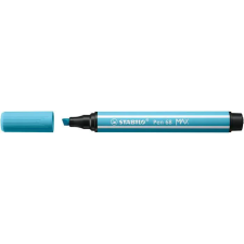  Filctoll, 1-5 mm, vágott hegy, STABILO "Pen 68 MAX", azúrkék filctoll, marker