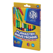 Filctoll ASTRA duo 24 színű 12db/készlet filctoll, marker