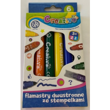  Filctoll készlet Astra Creativo 6 db-os nyomdás, kétvégű UTOLSÓ KÉSZLET filctoll, marker