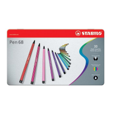Filctoll STABILO Pen 68 30db-os készlet fém dobozban toll