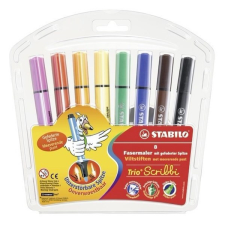 Filctoll STABILO Trio Scribbi 8db-os készlet filctoll, marker