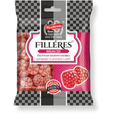 Filléres Málna Ízű Töltetlen Keménycukorka 80g csokoládé és édesség