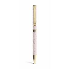 FILOFAX Golyóstoll, 0,8 mm, arany színű klip, rózsaszín tolltest, FILOFAX "Confetti", kék toll