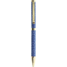 FILOFAX Golyóstoll, 1,0 mm, arany színű klip, kék tolltest, FILOFAX Indigo, fekete (NFX132766) toll