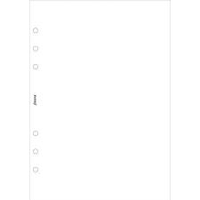 FILOFAX Kalendárium betét, jegyzetlap, personal méret, sima, FILOFAX, fehér gyűrűs kalendárium betétlap