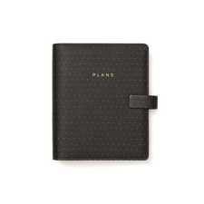 FILOFAX Kalendárium, gyűrűs, betétlapokkal, A5, FILOFAX Moonlight , fekete mappa