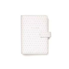 FILOFAX Kalendárium, gyűrűs, betétlapokkal, personal méret, FILOFAX "Moonlight", fehér gyűrűs kalendárium betétlap