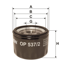Filtron Filtron OP537/2 olajszűrő olajszűrő