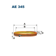 Filtron levegőszűrő AE345 1db levegőszűrő