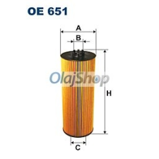 Filtron Olajszűrő (OE 651) olajszűrő