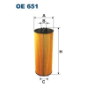 Filtron olajszűrő OE 651