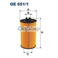 Filtron Olajszűrő (OE 651/1) olajszűrő