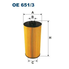 Filtron olajszűrő OE 651/3 autóalkatrész