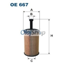 Filtron Olajszűrő (OE 667) olajszűrő