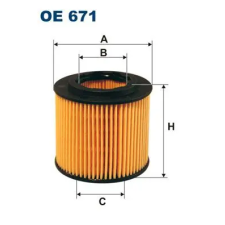 Filtron olajszűrő OE 671 autóalkatrész