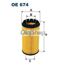 Filtron Olajszűrő (OE 674) olajszűrő