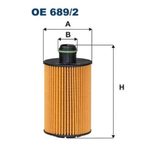 Filtron olajszűrő OE 689/2 autóalkatrész