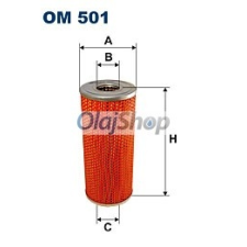 Filtron Olajszűrő (OM 501) olajszűrő