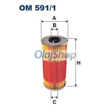 Filtron Olajszűrő (OM 591/1) olajszűrő